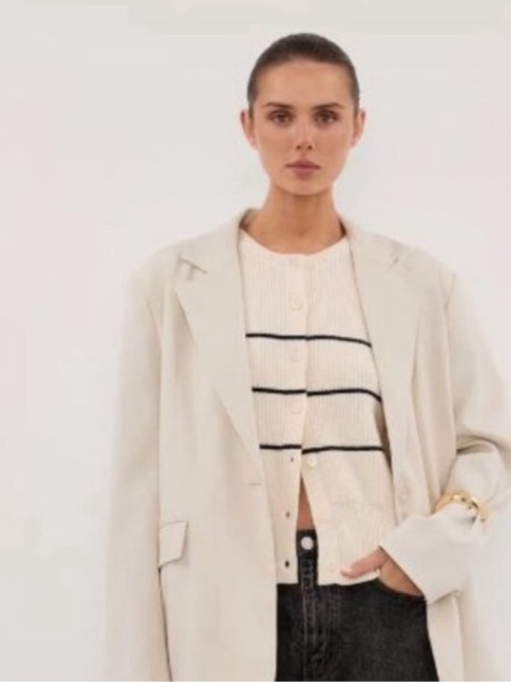 NWT • DISSH Kate cream stripe knit vest - XS - Picture 5 of 7